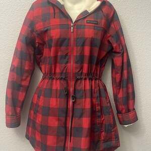 Columbia Women's Chatfield Hill Plaid Fleece-Lined Utility Jacket Size S